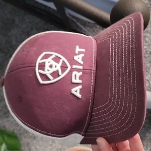 Ariat Burgundy snapback hat